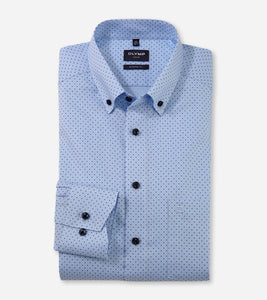 OLYMP -  Modern Fit, Luxor
Business shirt, Button-down, Bleu