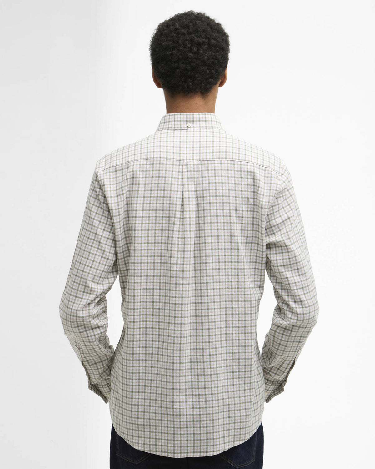 Barbour - Nelson Check Long-Sleeved Tailored Shirt, Stone