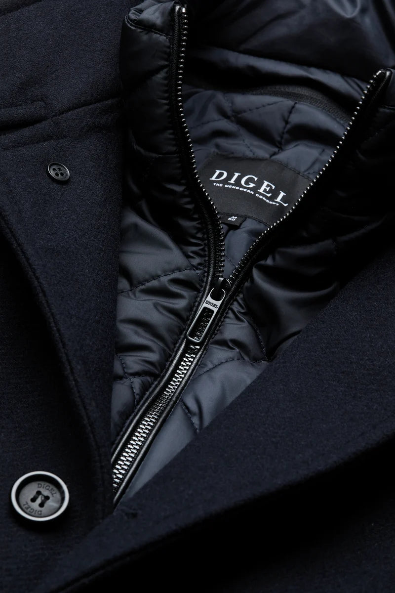 Digel - Delray Insert Overcoat, Navy