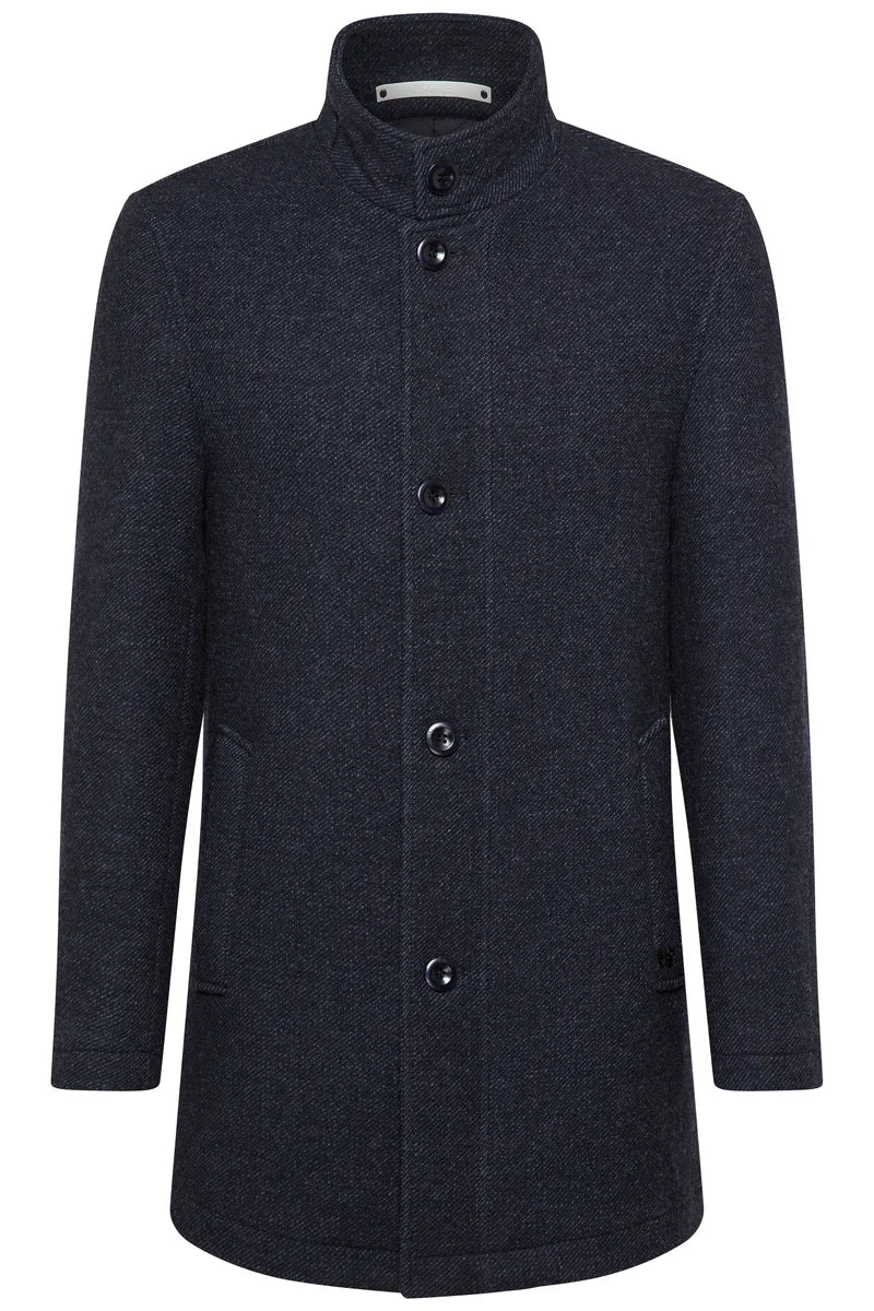 Digel - Ashby Button-Up Winter Jacket, Navy