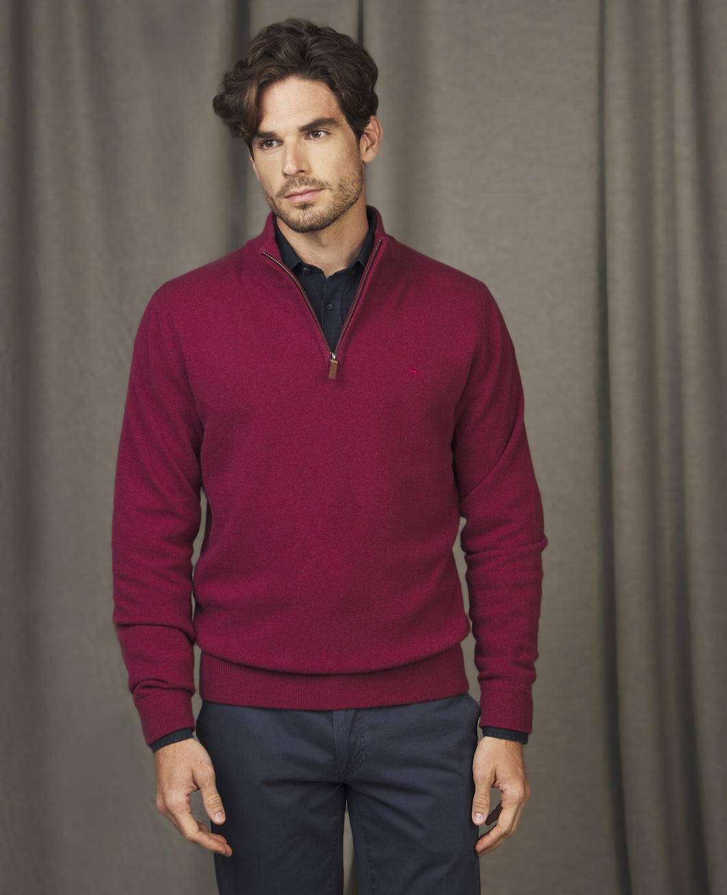 Magee - Lunnaigh 1/4 Zip, Deep Pink