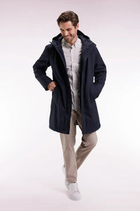 Eden Park - Long Nylon Parka, Navy