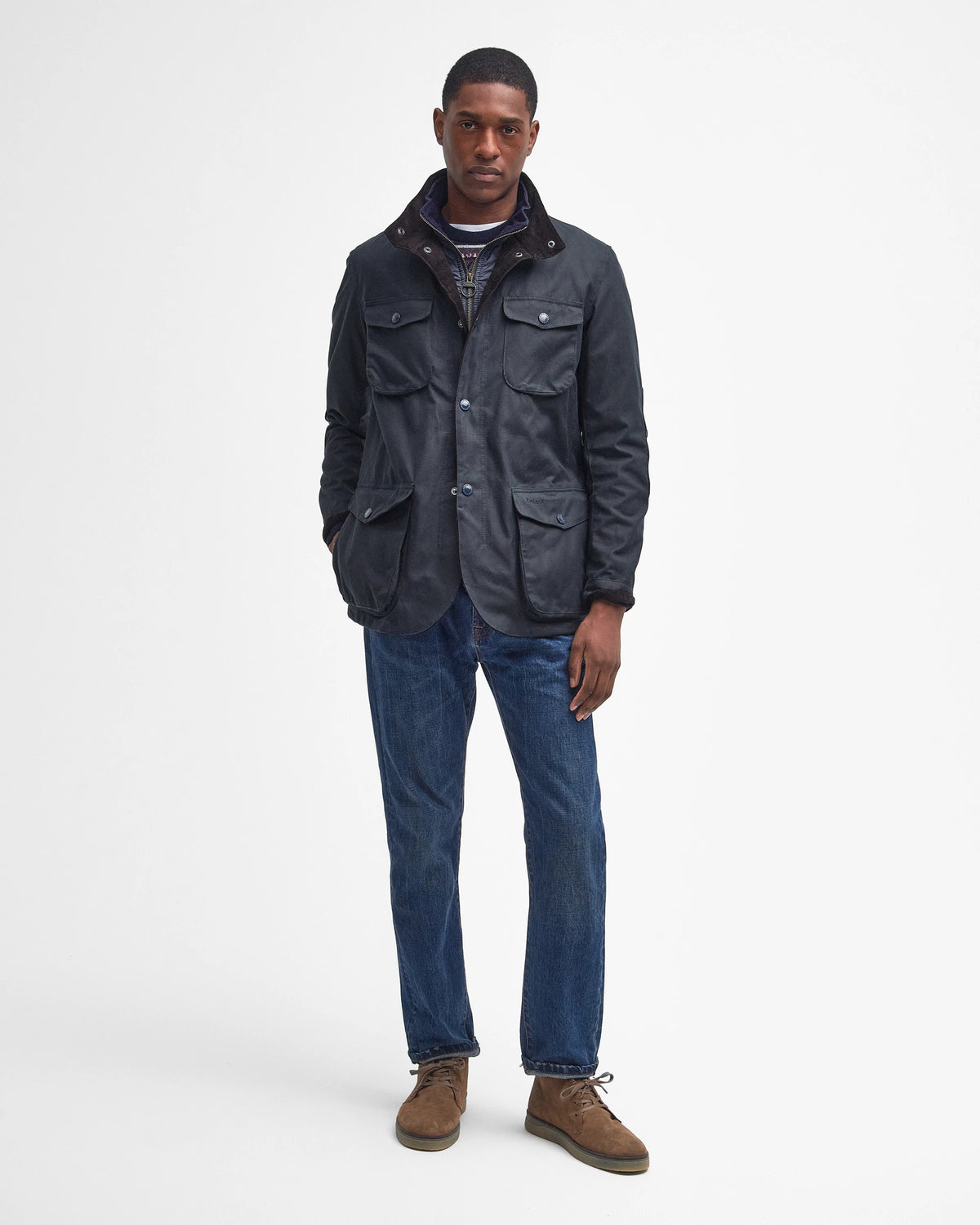 Barbour - Ogston Wax Jacket, Navy