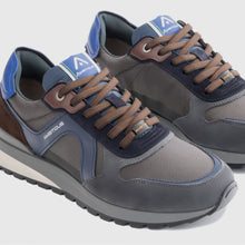 Load image into Gallery viewer, Ambitious - Teddy Panel Sneaker, Grey/Navy, Trent
