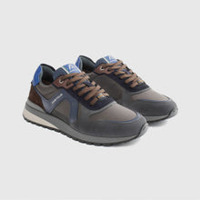 Load image into Gallery viewer, Ambitious - Teddy Panel Sneaker, Grey/Navy, Trent
