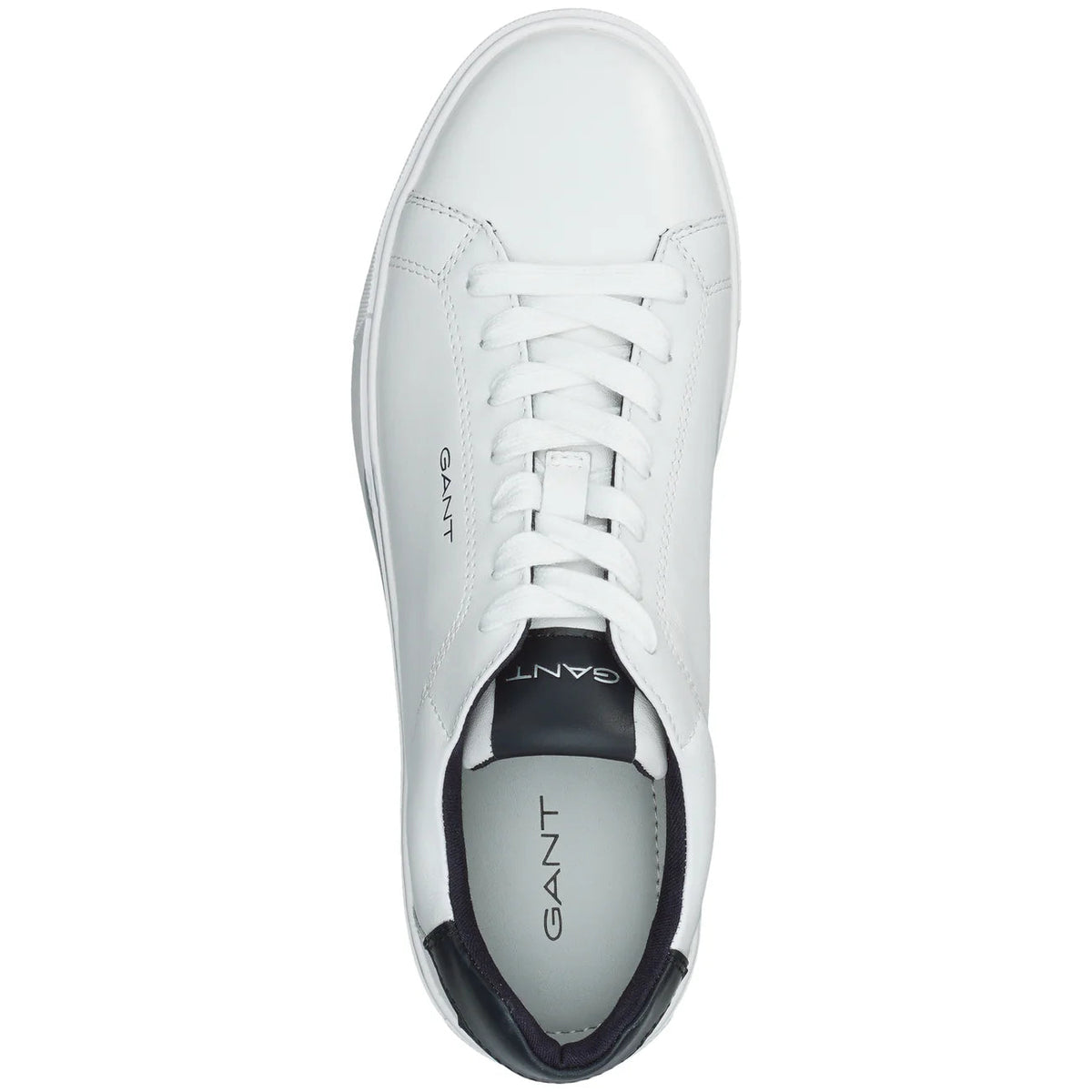 GANT - McJulien Cow Leather Trainer, White/Marine, Grace