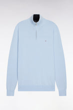Load image into Gallery viewer, Eden Park - Cotton Trucker Neck Quarter-Zip, Blue
