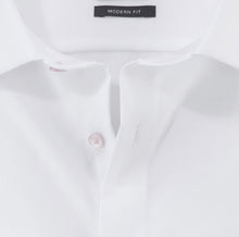 Load image into Gallery viewer, OLYMP -  Modern Fit, White Shirt Pink Button
