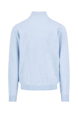 Load image into Gallery viewer, Fynch Hatton - Knitted Cotton Troyer Collar Quarter-Zip, New Breeze
