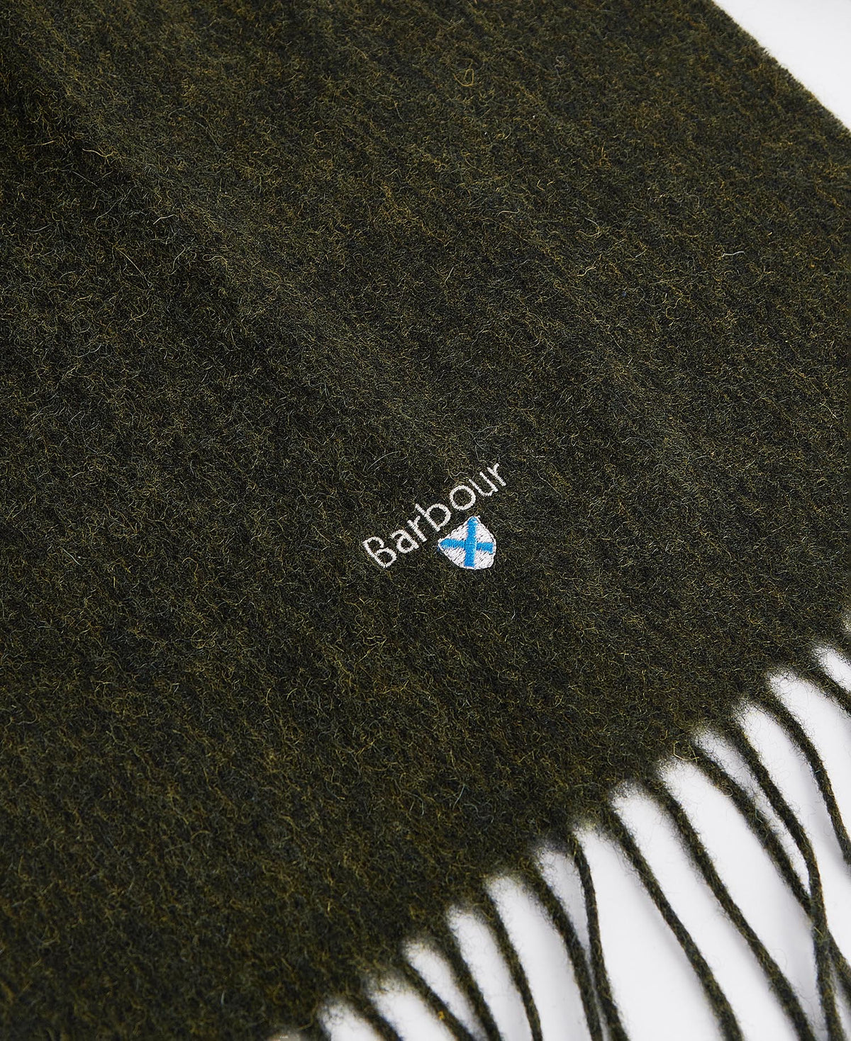 Barbour - Plain Lambswool Scarf, Seaweed