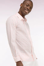 Load image into Gallery viewer, Eden Park - Checkered Straight-Cut Shirt, Light Pink
