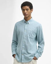 Load image into Gallery viewer, Barbour - Nelson Linen Blend Long-Sleeved Tailored Shirt, Light Teal
