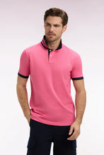 Load image into Gallery viewer, Eden Park - Cotton Contrast Collar Polo Shirt Slim, Fuchsia
