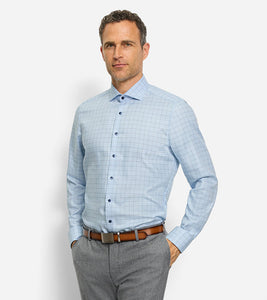 OLYMP - Level Five Body Fit Business Shirt, Royal Kent, Bleu