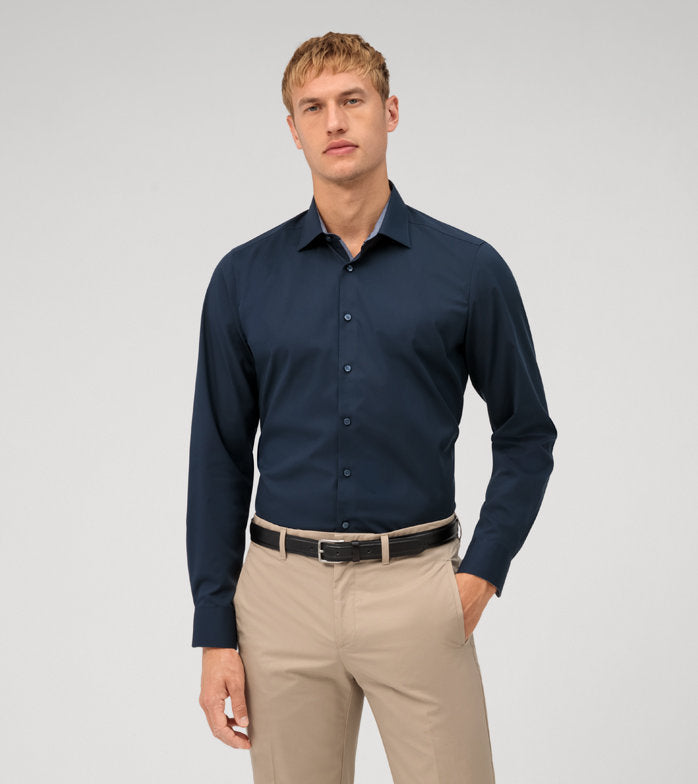 OLYMP - Level Five, Business Shirt, Body Fit, New York Kent, Cobalt