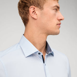 OLYMP - Body Fit Shirt, Baby Blue