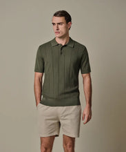 Load image into Gallery viewer, Profuomo - Aero Ease Polo, Green Striped
