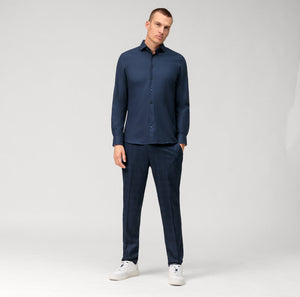 OLYMP - Navy Body Fit Shirt