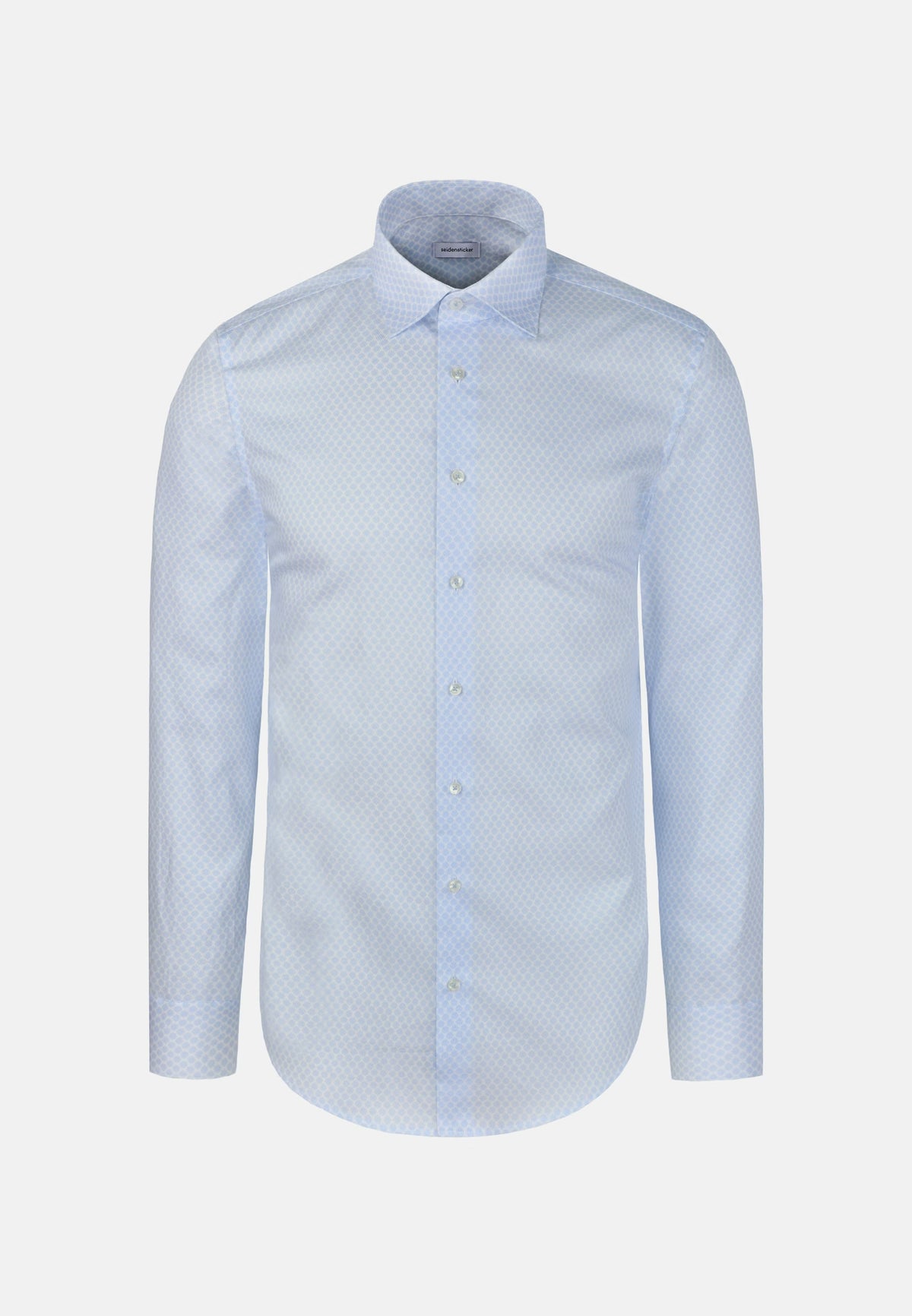 Seidensticker - Slim Fit Shirt, Light Blue Print