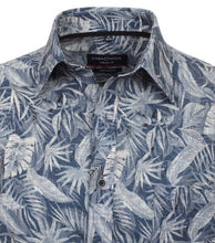 Load image into Gallery viewer, Casa Moda - Short Sleeve Linen Shirt, Tropical Print
