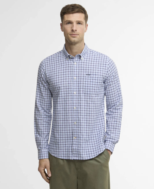 Barbour - Nelson Check Long-Sleeved Tailored Shirt, Blue