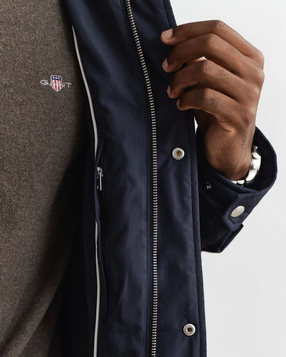 Gant - Quilted Windcheater Mid Jacket, Evening Blue