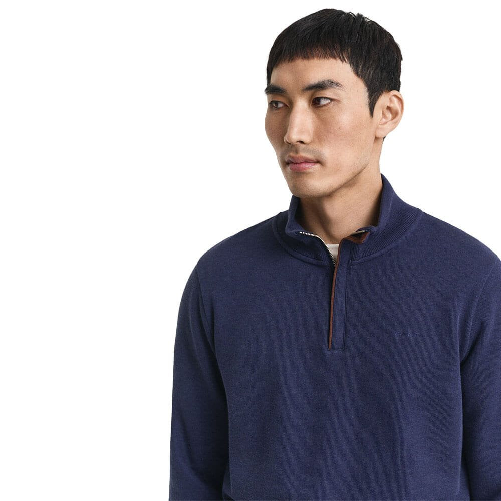 Gant - Sacker Rib Half Zip, Persian Blue (3XL)