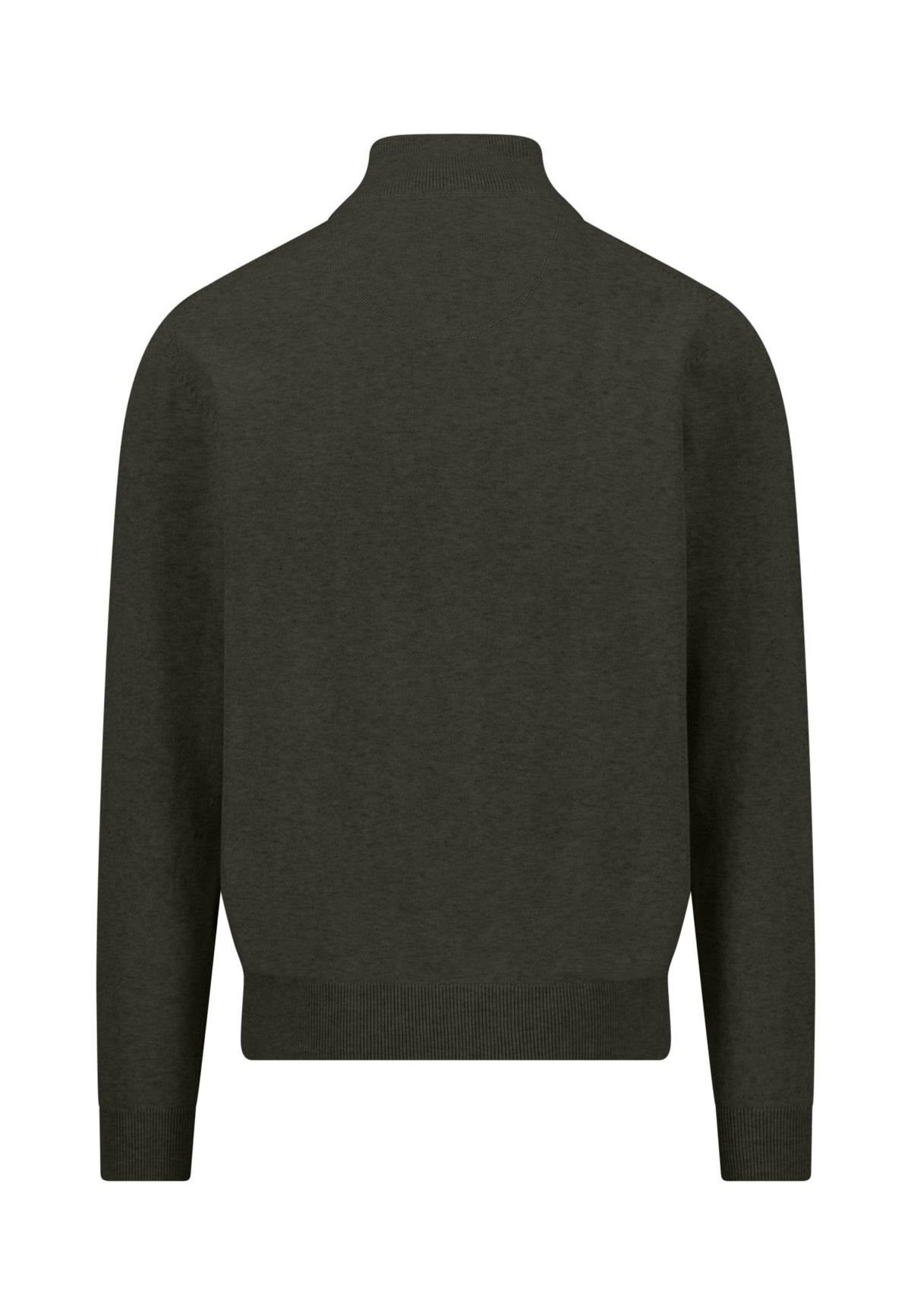 Fynch Hatton - Superfine Stand-Up-Collar Cotton Half-Zip, Cypress