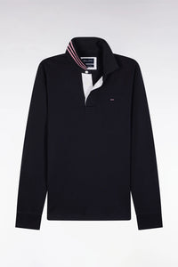 Eden Park - Long-sleeved Cotton Jersey, Navy