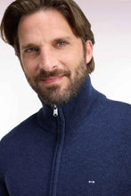 Load image into Gallery viewer, Eden Park - Wool Blend Full Zip Cardigan, Blue
