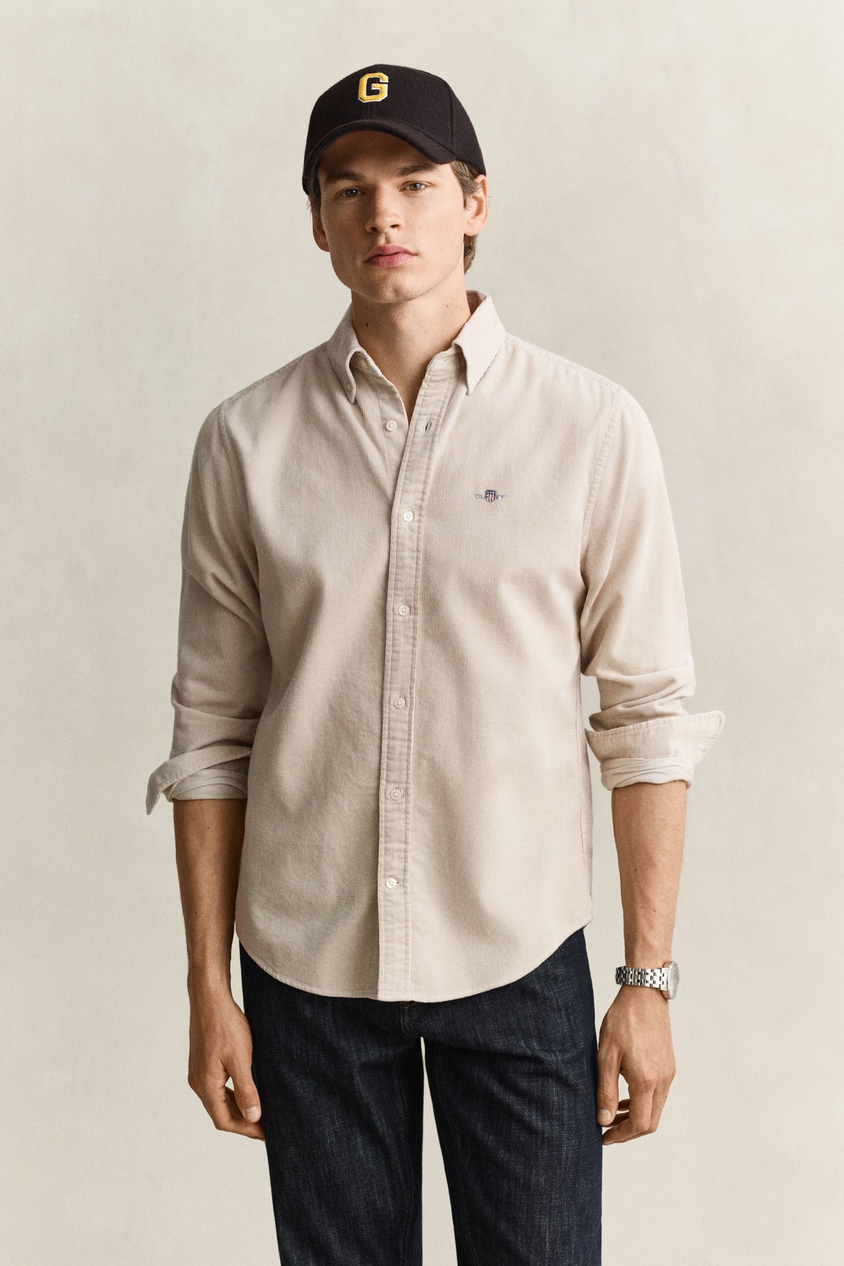 GANT - Regular Fit Corduroy Shirt, Clay Beige