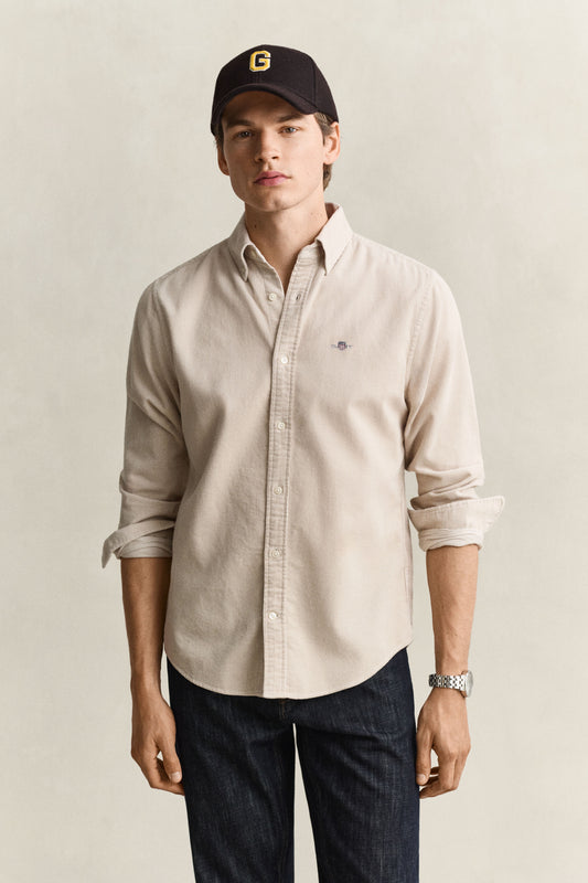 GANT - Regular Fit Corduroy Shirt, Clay Beige