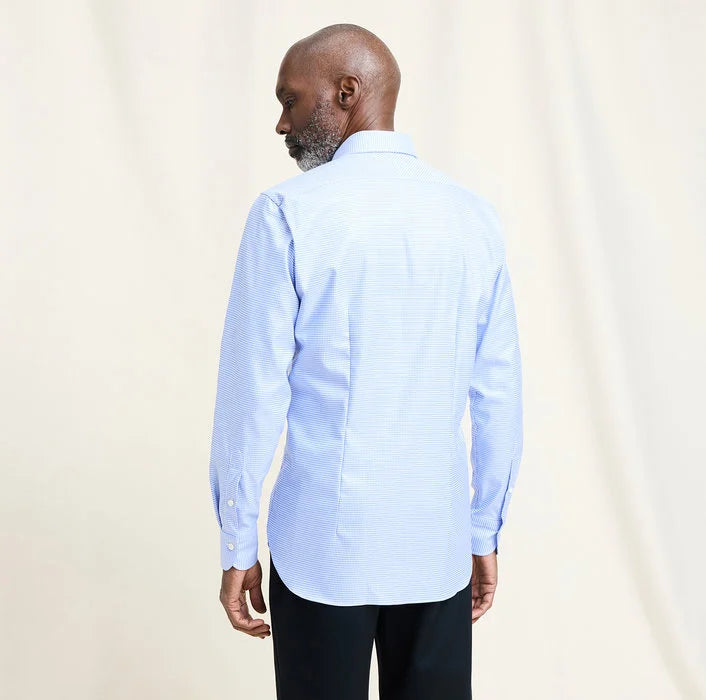 OLYMP - Signature Line Tailored Fit Business Shirt, Blue Structure