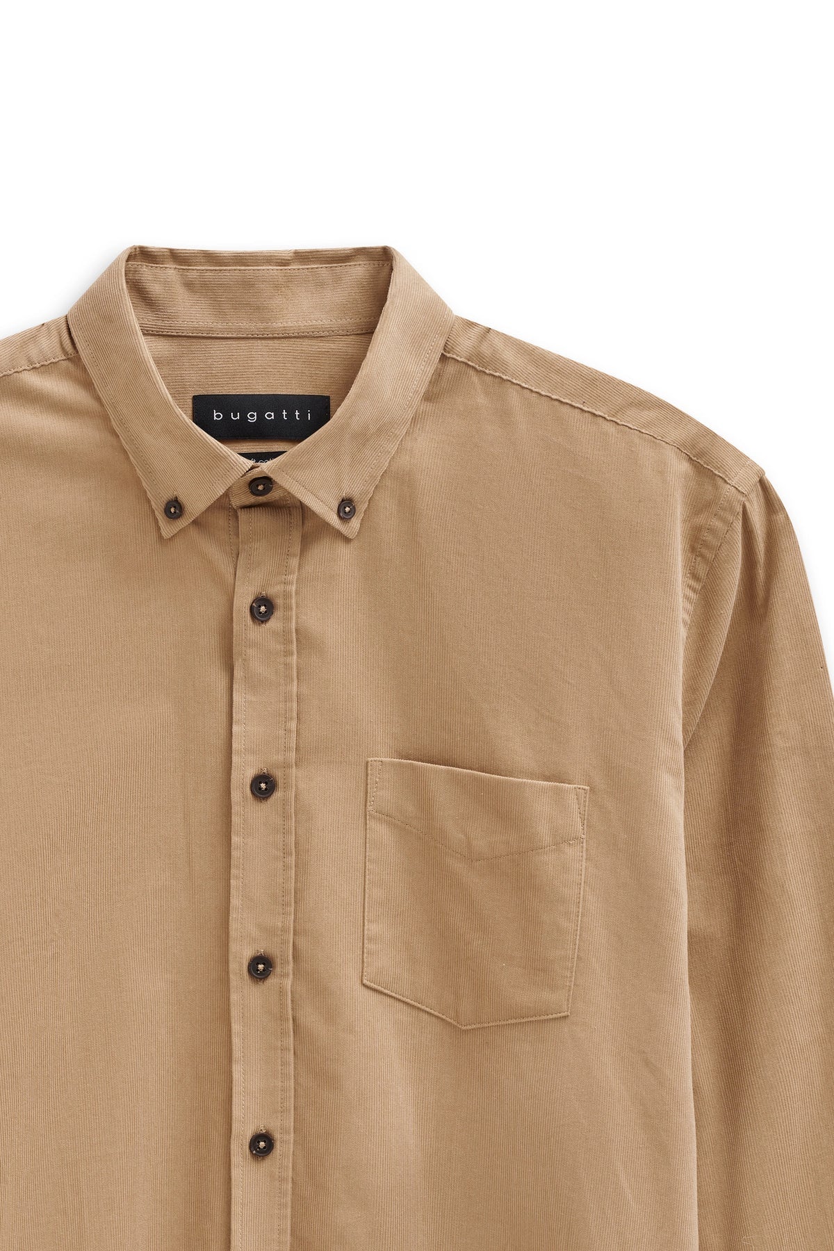Bugatti - Corduroy Button Down Shirt, Sand