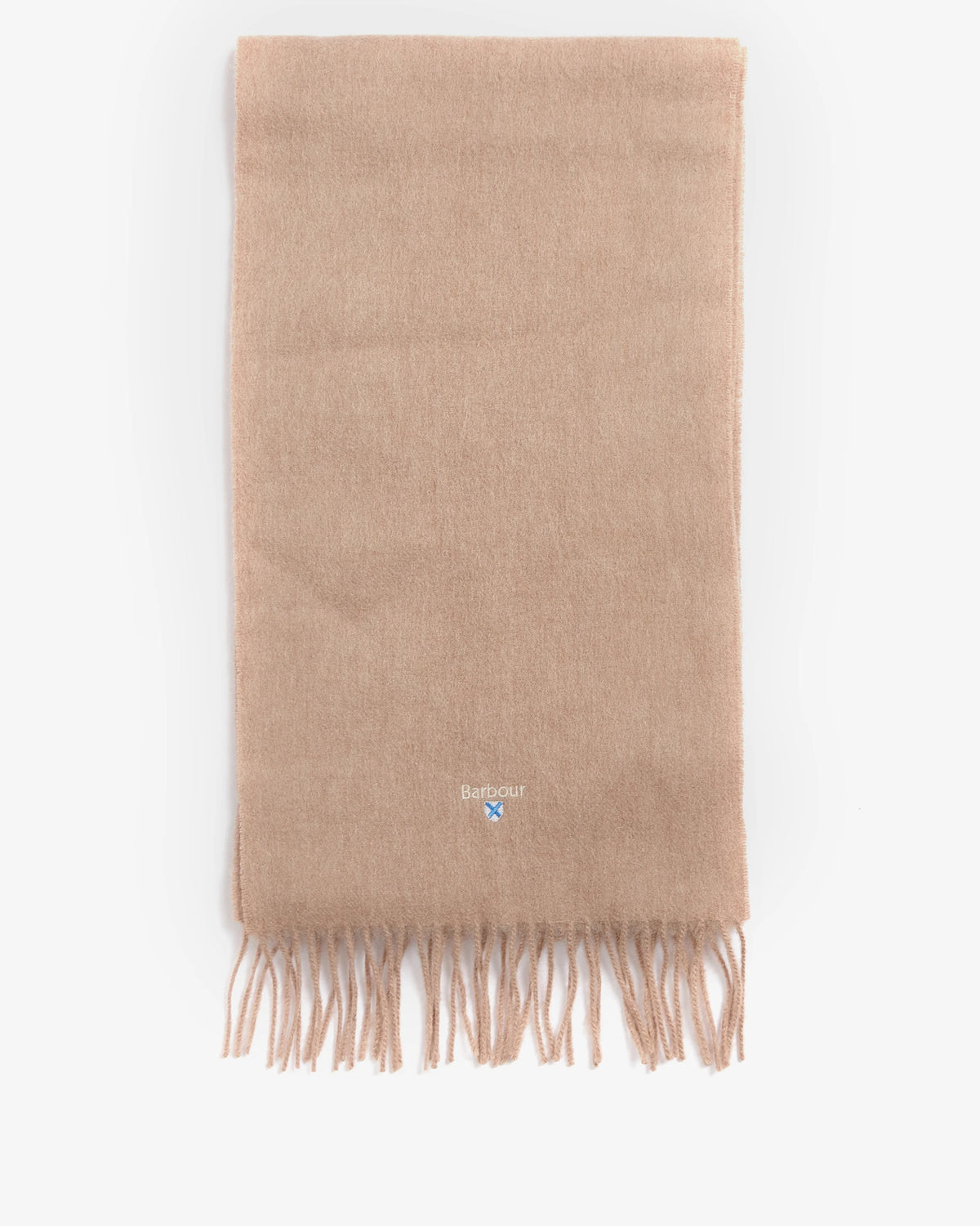 Barbour - Plain Lambswool Scarf, Light Brown