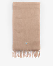 Load image into Gallery viewer, Barbour - Plain Lambswool Scarf, Light Brown
