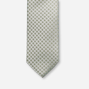 Olymp- Silk Pokadot Tie, Putty