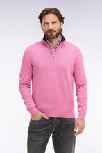 Load image into Gallery viewer, Eden Park - Cotton Trucker Neck Quarter-Zip, Pink
