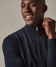 Load image into Gallery viewer, Profuomo - Pullover Half Zip, Navy
