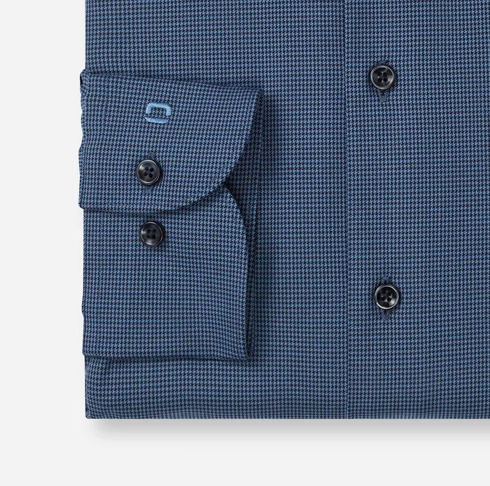 OLYMP - Luxor 24/Seven Modern Fit Global Kent Business Shirt, Smoke Blue