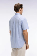 Load image into Gallery viewer, Eden Park - Short-Sleeve Gingham Cotton Shirt, Blue (3XL)
