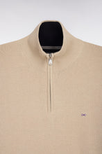 Load image into Gallery viewer, Eden Park - Cotton Trucker Neck Quarter-Zip, Beige
