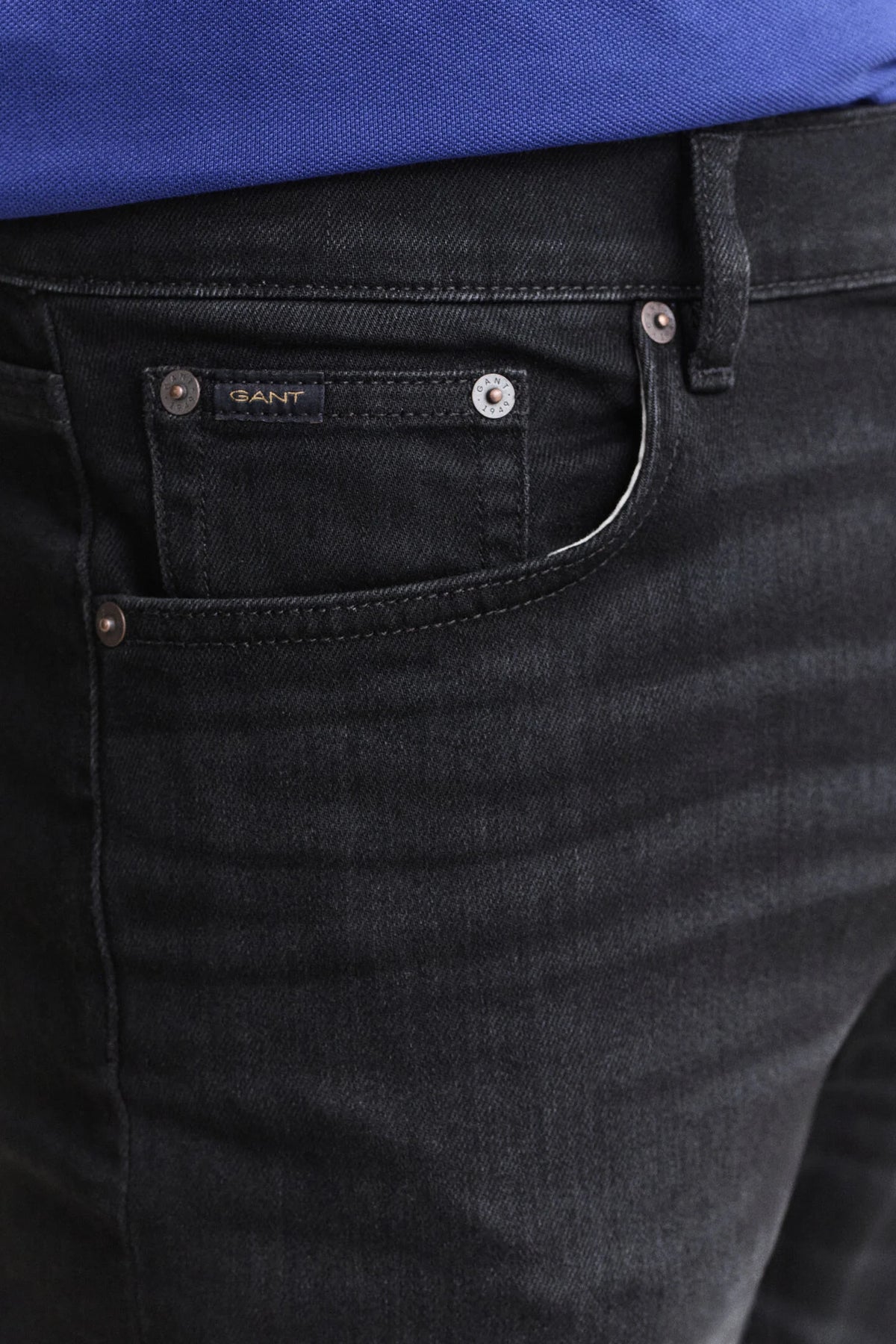 GANT - Slim Fit Jeans, Black Broken In