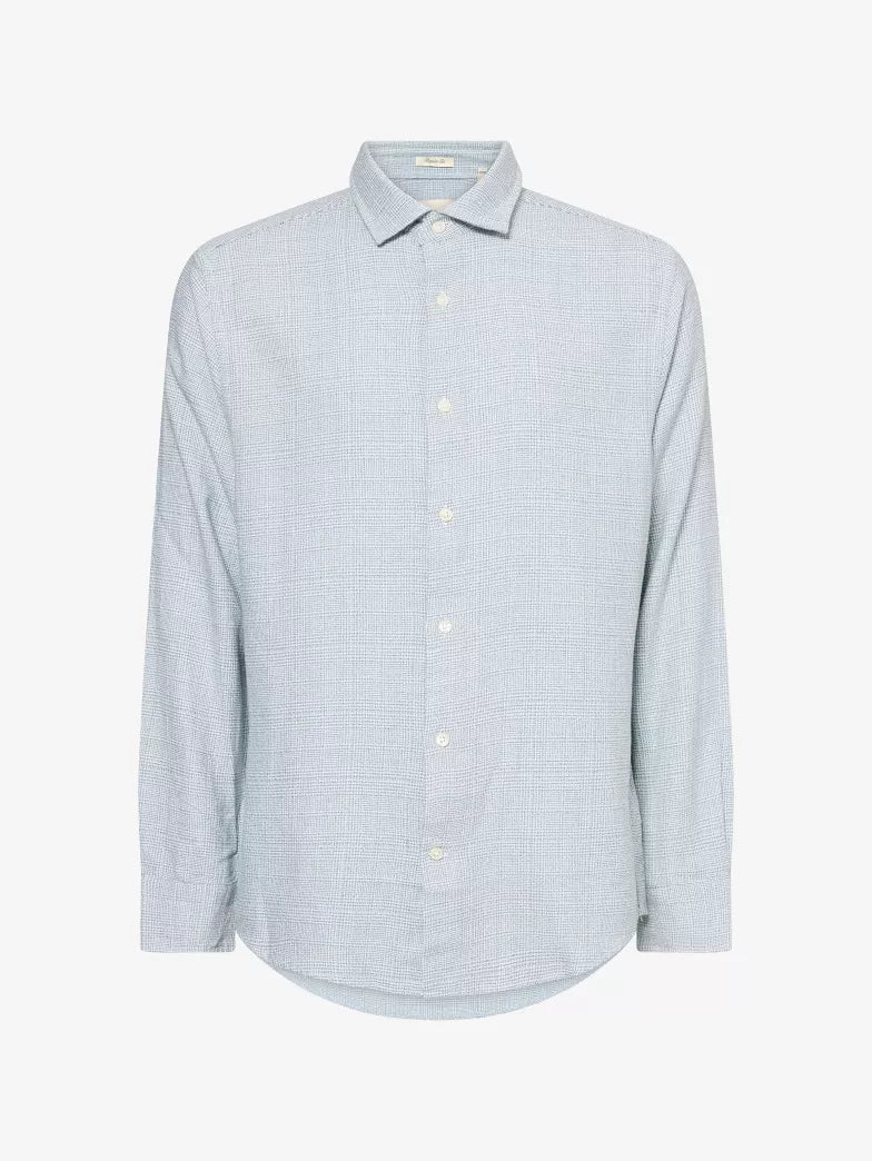 GANT - Cotton Regular Fit Jaspé Glencheck Shirt, Dark Emerald