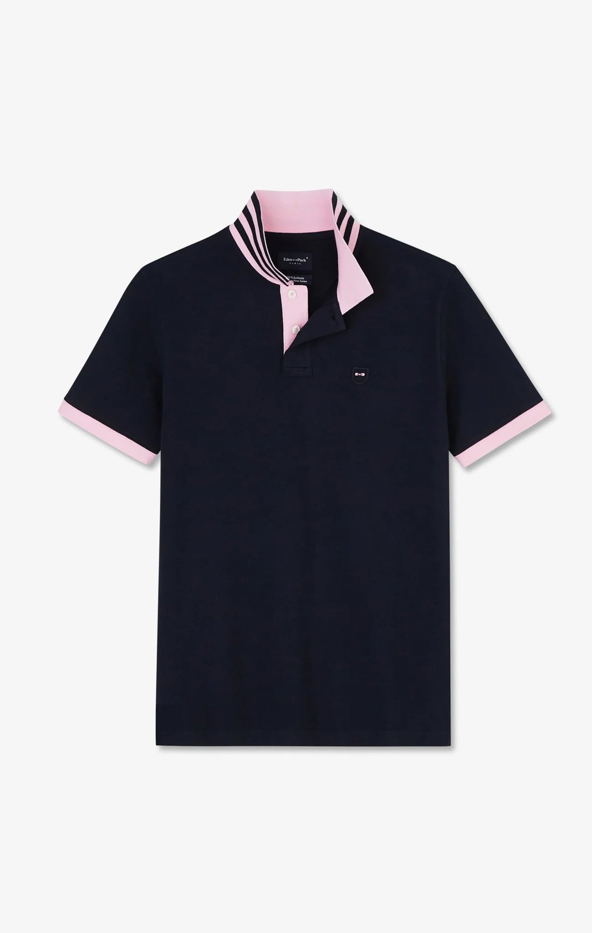 Eden Park - Pima Cotton Polo Shirt, Navy (S & XL Only)