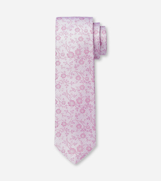 Olymp- Floral Silk Tie, Mauve