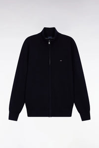 Eden Park - Wool Blend Full Zip Cardigan, Navy