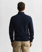 Load image into Gallery viewer, GANT - Casual Cotton Half-Zip Sweater, Evening blue
