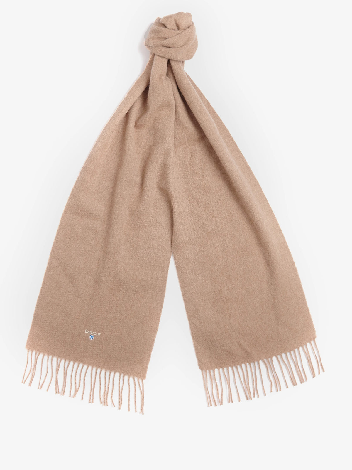 Barbour - Plain Lambswool Scarf, Light Brown