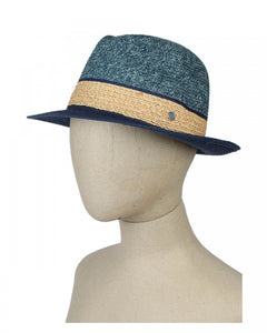 Bugatti - Summer Fedora Hat, Navy